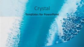  Presentation with art - Beautiful theme featuring part-of-original-epoxy-resin backdrop and a teal colored foreground