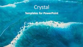  Presentation with art - Slides having part-of-original-epoxy-resin background and a teal colored foreground