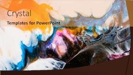  Presentation with art - PPT layouts featuring part-of-original-epoxy-resin background and a yellow colored foreground