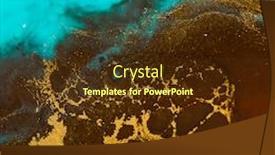  Presentation with art close up of professional - Slide deck featuring part-of-original-epoxy-resin background and a tawny brown colored foreground