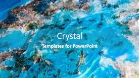  Presentation with art - Audience pleasing PPT theme consisting of part-of-original-epoxy-resin backdrop and a teal colored foreground