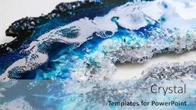  Presentation with art - Audience pleasing PPT layouts consisting of part-of-original-epoxy-resin backdrop and a light blue colored foreground