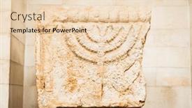  Presentation with knight - Presentation theme consisting of part-of-pillar-inside background and a lemonade colored foreground