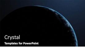  Presentation with earth science - Slide deck enhanced with part-of-planet-earth background and a black colored foreground