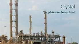  Presentation with refinery - Colorful slides enhanced with part of refinery complex backdrop and a lemonade colored foreground