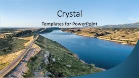  Presentation with aerial - Cool new slides with part of the horsetooth reservoir backdrop and a light blue colored foreground