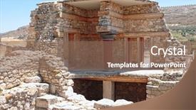  Presentation with partial denture - Audience pleasing presentation design consisting of part of the minoan backdrop and a violet colored foreground