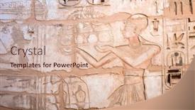  Presentation with ancient egypt - Slide deck consisting of part-of-the-wall background and a lemonade colored foreground