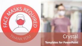  Presentation with announcement - Audience pleasing presentation theme consisting of part-of-wall-in-contemporary backdrop and a coral colored foreground