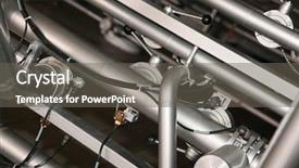  Presentation with water purification - Amazing PPT theme having part of water purification filter backdrop and a gray colored foreground