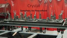  Presentation with red curtain - Slide deck consisting of part-of-workshop-with-metallic background and a red colored foreground