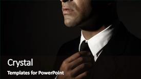  Presentation with glamour - Cool new PPT theme with part successful businessman mens fashion backdrop and a wine colored foreground