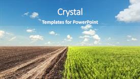  Presentation with one child back ground - Presentation design featuring part with grass and second background and a  colored foreground