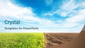  Presentation with one child back ground - Presentation consisting of part with grass and second background and a cool aqua colored foreground