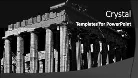  Presentation with culture heritage greece - Cool new presentation design with parthenon-in-acropolis-athens-greece backdrop and a black colored foreground