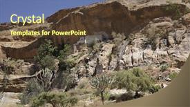  Presentation with history church - Colorful PPT layouts enhanced with partially stone-hewn church backdrop and a tawny brown colored foreground