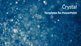  Presentation with particle - Presentation design featuring particle - abstract blue background background and a ocean colored foreground