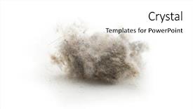  Presentation with particle - Colorful presentation enhanced with particle - common house hold dust high backdrop and a white colored foreground