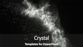  Presentation with particle - Audience pleasing slides consisting of particle - white powder exploding isolated backdrop and a dark gray colored foreground