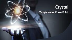  Presentation with exploration - Amazing presentation having particle physics - scientific study and exploration mixed backdrop and a dark gray colored foreground
