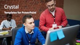  Presentation with managers - Amazing presentation having particular data in the net backdrop and a tawny brown colored foreground