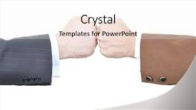  Presentation with swim against the current - Colorful slide deck enhanced with partner enemy - two fists against each other backdrop and a sky blue colored foreground