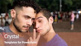  Presentation with paulista avenue in sao paulo - Slide set enhanced with paulista avenue sao paulo brazil background and a coral colored foreground