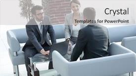  Presentation with lawyer - Slide set consisting of partner seller - lawyer carries out consultation background and a  colored foreground