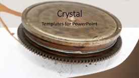  Presentation with car brake - Audience pleasing PPT layouts consisting of parts isolated on white brake backdrop and a coral colored foreground