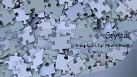  Presentation with parts - PPT layouts with parts of a disassembled puzzle background and a light blue colored foreground