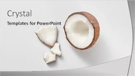  Presentation with parts - Cool new presentation with parts-of-fresh-natural-organic backdrop and a light gray colored foreground