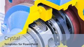  Presentation with parts - Audience pleasing slide set consisting of parts-of-the-robot-hydro backdrop and a light blue colored foreground