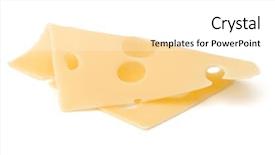  Presentation with all on one robot - Audience pleasing theme consisting of parts whole - one cheese slice isolated backdrop and a white colored foreground