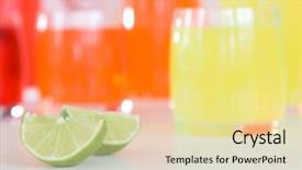  Presentation with cocktail party - Presentation theme enhanced with  background and a  colored foreground.