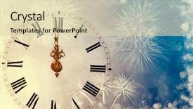  Presentation with old way new way - Audience pleasing PPT theme consisting of happy hour party - new year's at midnight backdrop and a soft green colored foreground