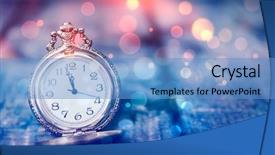  Presentation with happy hour - Beautiful PPT theme featuring happy hour party - new year's at midnight backdrop and a teal colored foreground
