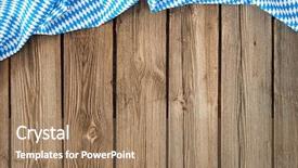  Presentation with announcement - Cool new slide set with party announcement - rustic background for oktoberfest backdrop and a coral colored foreground