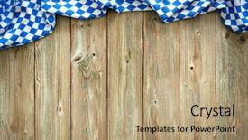  Presentation with announcement - Slides consisting of party announcement - rustic background for oktoberfest background and a coral colored foreground