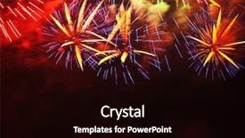  Presentation with fireworks - PPT theme having party background - collage of exploding fireworks background and a  colored foreground