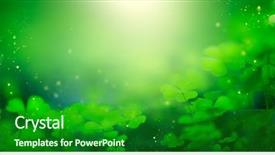  Presentation with nature design - PPT theme featuring party celebrating abstract border art background and a forest green colored foreground