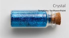  Presentation with cork - Slide set with party-decoration-and-holidays-concept background and a light gray colored foreground