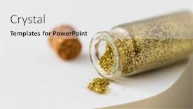  Presentation with decoration - Beautiful presentation design featuring party-decoration-and-holidays-concept backdrop and a white colored foreground