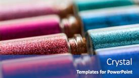  Presentation with cork - PPT theme enhanced with party-decoration-and-holidays-concept background and a teal colored foreground