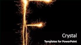  Presentation with letter - Theme consisting of fire letters - letter e sparklers on black background and a black colored foreground