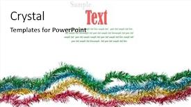  Presentation with rainbow wave - Beautiful slide deck featuring party frame - beautiful rainbow wave line background backdrop and a  colored foreground