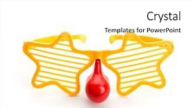  Presentation with eye glass - Slides consisting of party glasses background and a white colored foreground