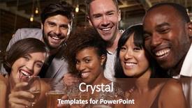  Presentation with party time - Cool new theme with party in a bar backdrop and a  colored foreground