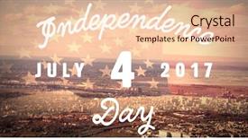  Presentation with 4th july - Cool new slide set with party land - digitally generated image of happy backdrop and a lemonade colored foreground