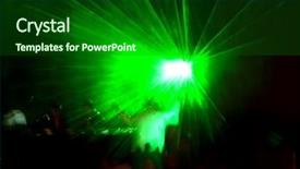  Presentation with laser - Presentation theme with party land - laser moving throught the stage background and a forest green colored foreground