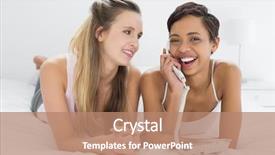  Presentation with german shepherd two young puppys - Presentation consisting of party land - two cheerful young female friends background and a  colored foreground